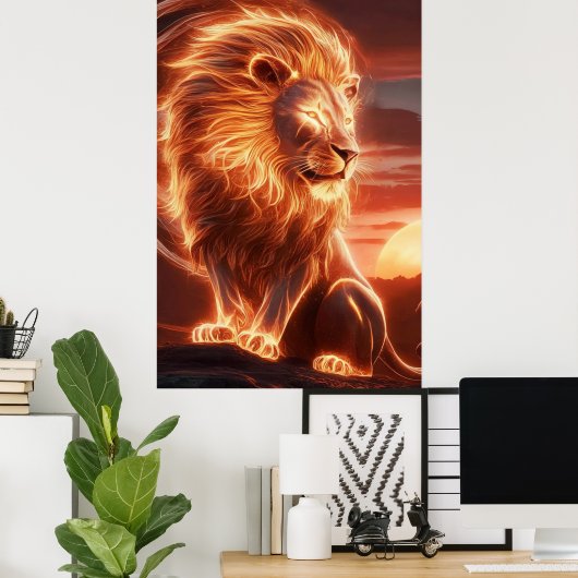 Celestial Lion Poster (Heimbüro)