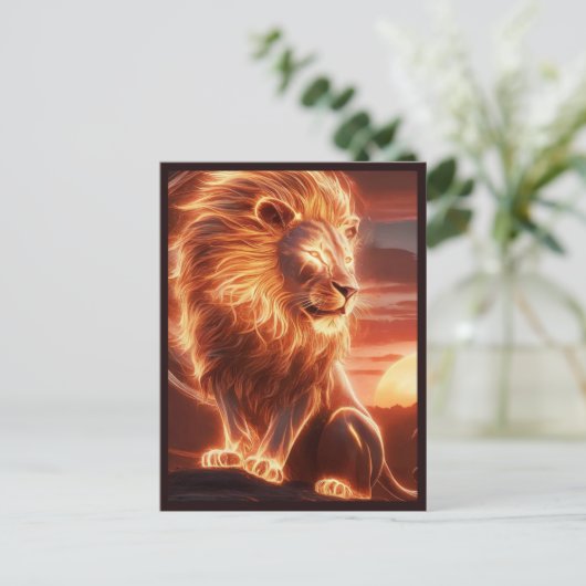 Celestial Lion Postkarte (Stehend Vorderseite)