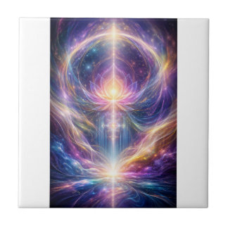 Celestial Lotus Energy – New Age Abstract Spiritua Fliese
