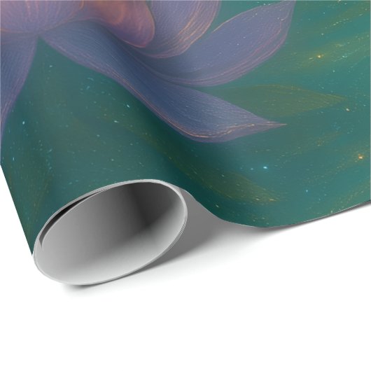 Celestial Lotus Wrapping Paper Geschenkpapier (Rolleneckpunkt)