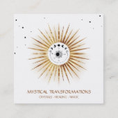 *~* Celestial Luna Lunar Moon Magic Light Boho Quadratische Visitenkarte