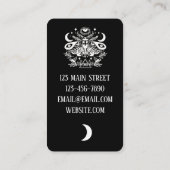 Celestial Luna Moth Bussincard Visitenkarte (Rückseite)