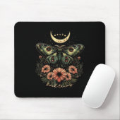 Celestial Luna Moth Subtle Anti Trump Mousepad (Mit Mouse)
