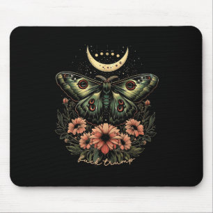 Celestial Luna Moth Subtle Anti Trump Mousepad