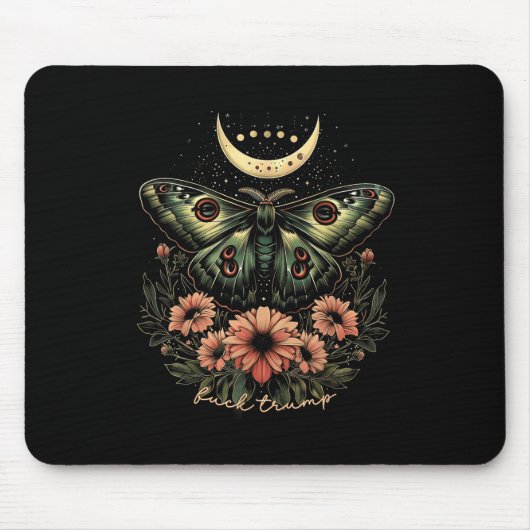 Celestial Luna Moth Subtle Anti Trump Mousepad (Vorne)
