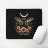 Celestial Luna Moth Subtle Anti Trump Mousepad (Mit Mouse)