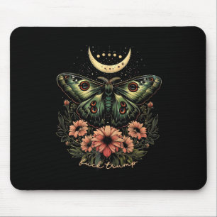 Celestial Luna Moth Subtle Anti Trump Mousepad