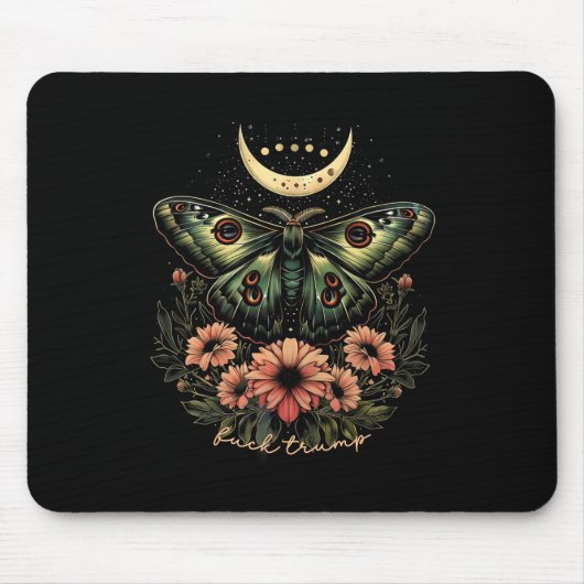 Celestial Luna Moth Subtle Anti Trump Mousepad (Vorne)