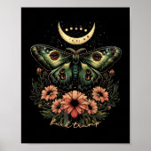 Celestial Luna Moth Subtle Anti Trump Poster (Vorne)