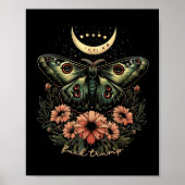Celestial Luna Moth Subtle Anti Trump Poster (Vorne)