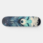 Celestial Lunar Wild Wolf Skateboard (Horizontal)