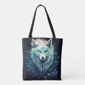 Celestial Lunar Wild Wolf Tasche (Rückseite)