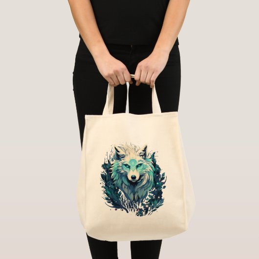 Celestial Lunar Wild Wolf Tragetasche (Vorderseite (Produkt))