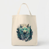 Celestial Lunar Wild Wolf Tragetasche (Vorne)