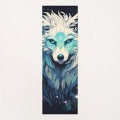Celestial Lunar Wild Wolf Yogamatte (Vorderseite)
