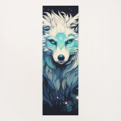 Celestial Lunar Wild Wolf Yogamatte (Rückseite)