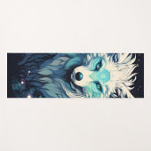 Celestial Lunar Wild Wolf Yogamatte (Vorderseite (Horizontal))