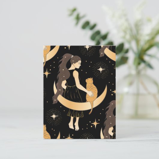 Celestial Magic Dankeskarte (Stehend Vorderseite)