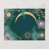 Celestial Magic Moon & Stars Emerald QR Code UAWG Begleitkarte (Rückseite)