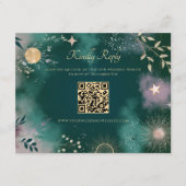 Celestial Magic Moon & Stars Emerald QR Code UAWG Begleitkarte (Vorderseite)