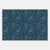 Celestial Magic Witchy Gold Grau & Blue Geschenkpapier Set (Vorderseite 3)