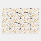 Celestial Magic Witchy Gold Grau & Blue Geschenkpapier Set (Vorderseite)