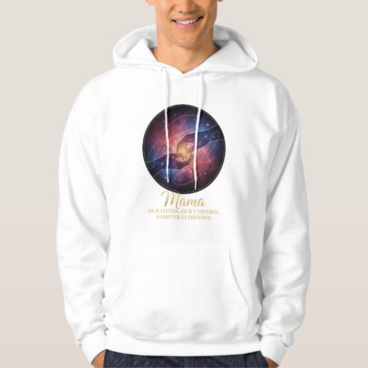 Celestial Mama Hands Galaxy Universe Hoodie (Vorderseite)