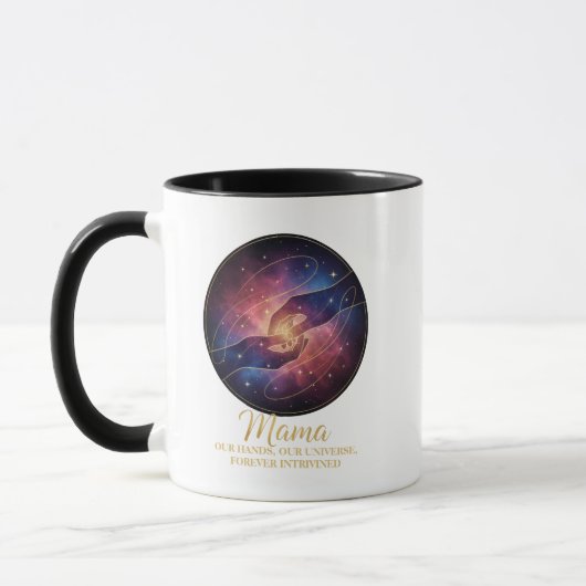 Celestial Mama Hands Galaxy Universe Tasse (Links)