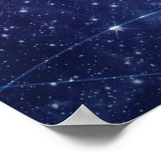 Celestial Mandala Galaxy Art Poster (Ecke)