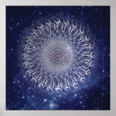 Celestial Mandala Galaxy Art Poster (Vorne)
