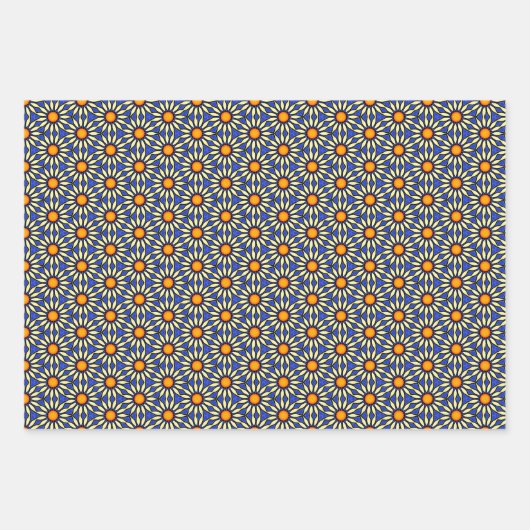 Celestial Mandala Sun Floral Geschenkpapier Set (Vorderseite 2)