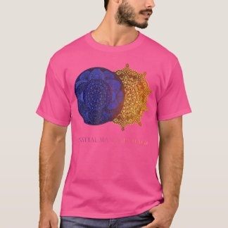 Celestial Mandala Sun und Moon Phasen kosmische As T-Shirt