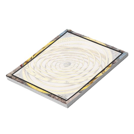 Celestial Map Andres Celarius Notepad Notizblock (Rotiert)