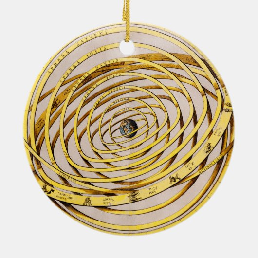 Celestial Map Andres Celarius Round Ornament (Hinten)