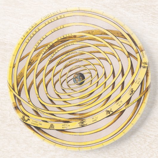 Celestial Map Andres Celarius Sandstone Untersetze Sandstein Untersetzer (Vorne)