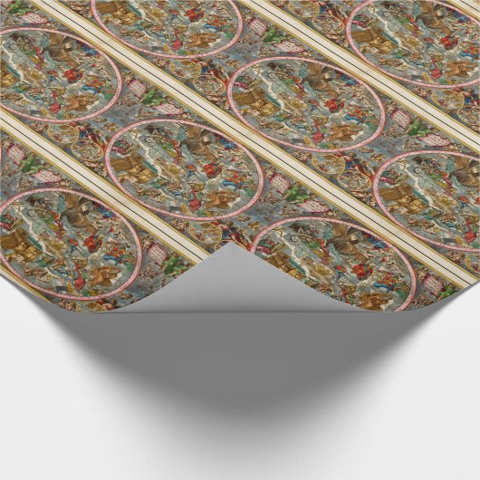 Celestial Map Antique I Geschenkpapier (Ecke)