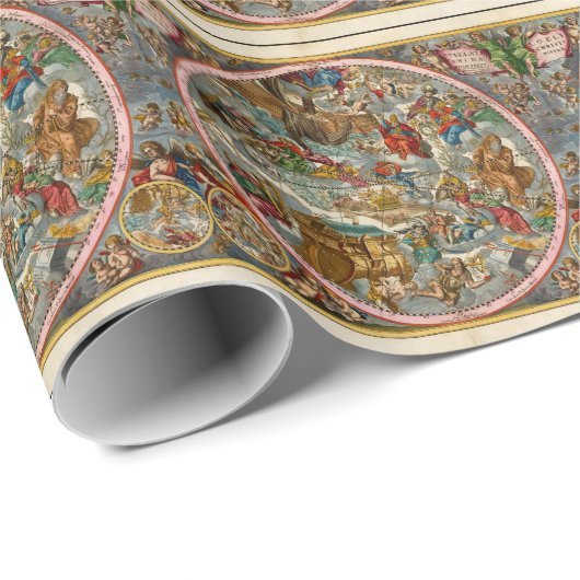 Celestial Map Antique I Geschenkpapier (Rolleneckpunkt)