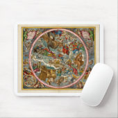 Celestial Map Antique I Mousepad (Mit Mouse)