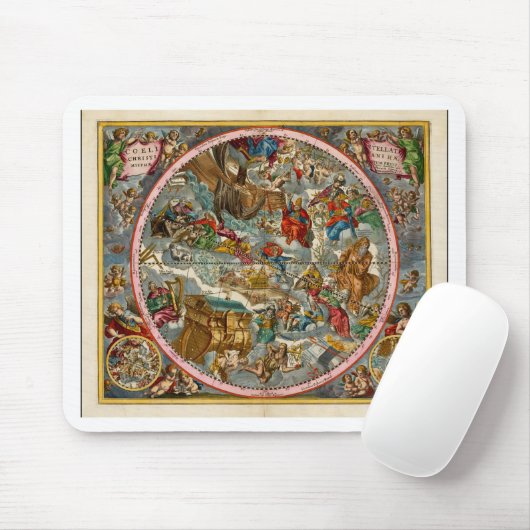 Celestial Map Antique I Mousepad (Mit Mouse)