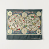 Celestial Map Kartografy Frederik de Wit Wandteppich (Vorderseite (Horizontal))