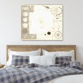 Celestial Map Leinwanddruck (Insitu (Schlafzimmer))