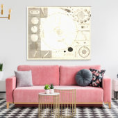 Celestial Map Leinwanddruck (Insitu (Wohnzimmer))