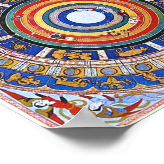 Celestial Map mit Angels Poster (Ecke)