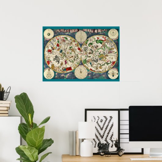 CELESTIAL MAP Poster (Heimbüro)