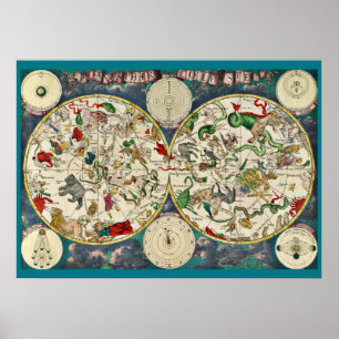 CELESTIAL MAP Poster