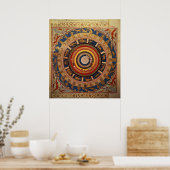 Celestial Map, von 'Zubdet ut Teverih' von Poster (Küche)