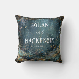 Celestial Marble Galaxy Wedding Kissen