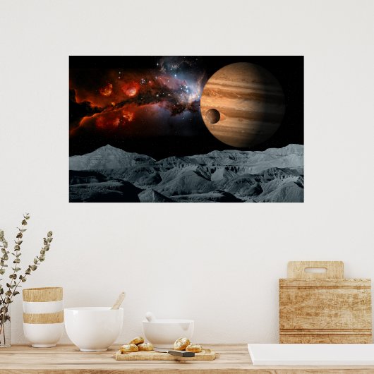 Celestial Marble Poster (Küche)