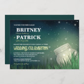 Celestial Mason Jar Firefly Einladungen für Hochze (Vorne/Hinten)