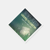 Celestial Mason Jar Firefly Wedding Napkins Serviette (Ecke)